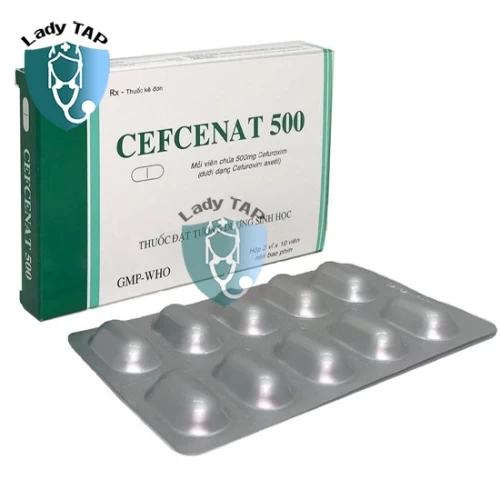 Cefcenat 500 Tipharco - Thuốc điều trị các bệnh nhiễm khuẩn