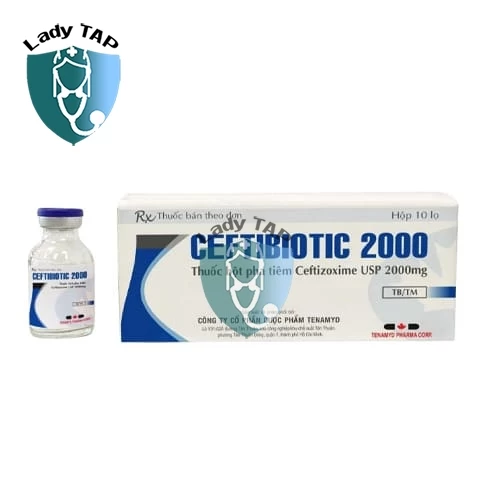 Ceftibiotic 2000 Tenamyd - Điều trị các bệnh lý nhiễm trùng