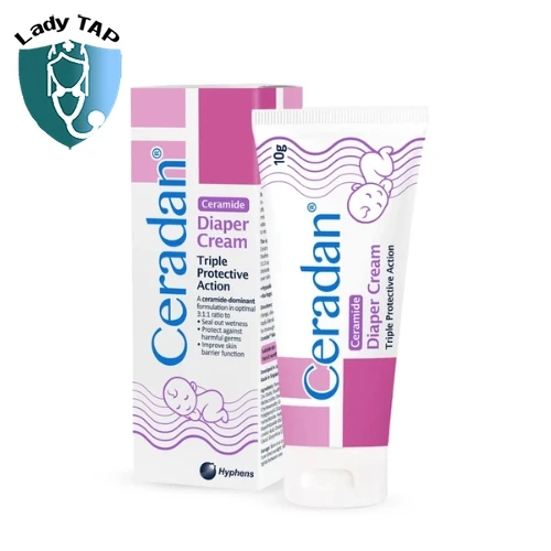 Ceradan Diaper Cream 10g Hyphens Pharma - Kem bôi ngoài da trị hăm tã