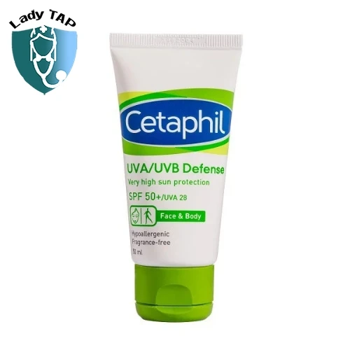 Cetaphil Uva/Uvb Defense SPF 50+ 50ml Galderma Production - Kem chống nắng toàn thân dịu nhẹ