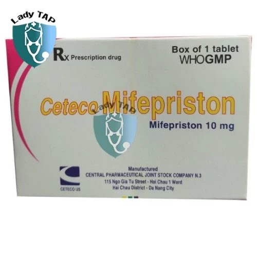 Ceteco Mifepriston - Thuốc tránh thai khẩn cấp của dược phẩm TW 3