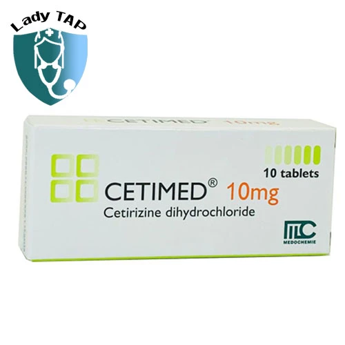 Cetimed 10mg Medochemie - Thuốc điều trị viêm mũi dị ứng