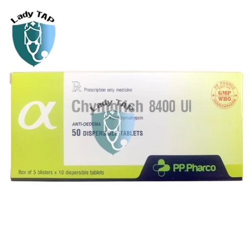 Chymorich 8400 UI Usarichpharm - Thuốc chống phù nề, giảm sưng