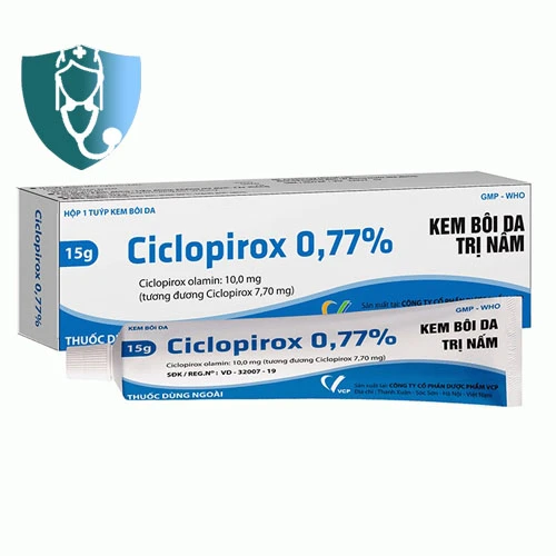 Ciclopirox 0.77% 15g VCP - Kem bôi điều trị nấm da hiệu quả