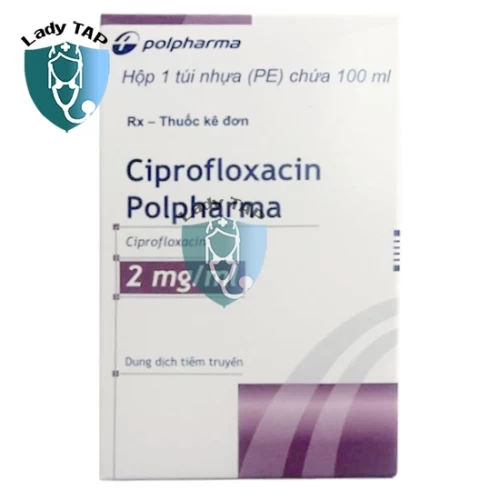 Ciprofloxacin Polpharma 2mg/ml (200ml) - Thuốc điều trị nhiễm khuẩn