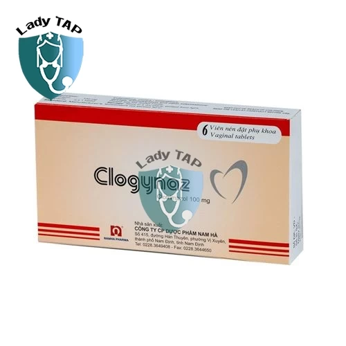 Clogynaz 100mg Nam Hà - Thuốc đặt điều trị viêm nhiễm, nấm ngứa
