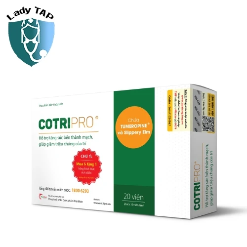 Cotripro (viên) Thái Minh - Viên nén hỗ trợ điều trị các loại trĩ