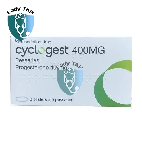 Cyclogest 400mg - Viên đặt điều trị trầm cảm sau sinh hiệu quả của Actavis