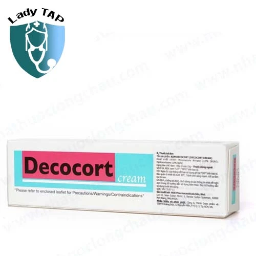 Decocort Cream 15g Hoe - Điều trị nhiễm vi nấm trên da