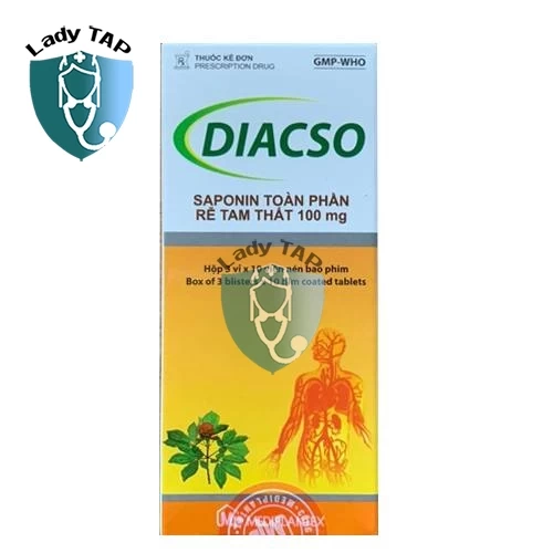 Diacso 100mg Mediplantex - Phục hồi sau tai biến mạch máu não