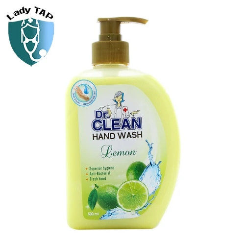 Dr.Clean Hand Wash 500ml (hương chanh) - Nước rửa tay diệt khuẩn hương chanh