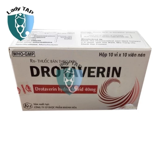Drotaverin 40mg - Thuốc điều trị co thắt cơ trơn của Khapharco