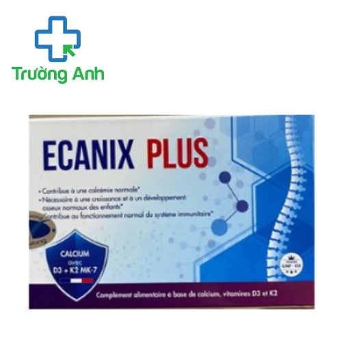 Ecanix Plus Lustrel - Bổ sung Canxi, Vitamin D3 và K2