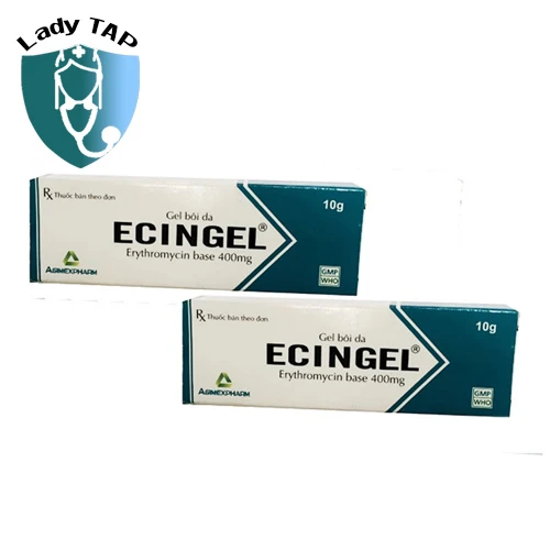 Ecingel 10g Agimexpharm - Kem bôi điều trị mụn trứng cá hiệu quả