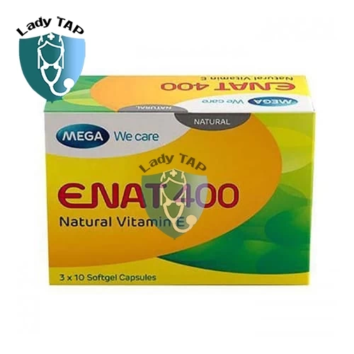 Enat 400 Mega We Care - Hỗ trợ điều trị và dự phòng tình trạng thiếu Vitamin E