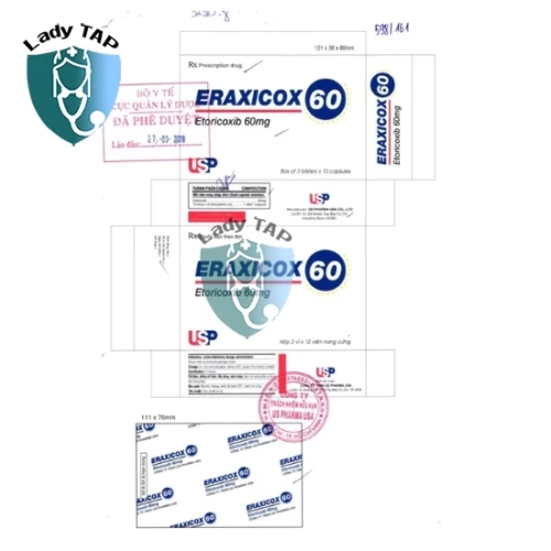 Eraxicox 60mg US Pharma USA - Điều trị viêm khớp thống phong cấp tính