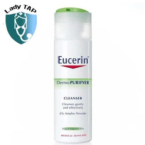 Eucerin Dermo Purifyer Cleanser 200ml - Sữa rửa mặt dành cho da mụn