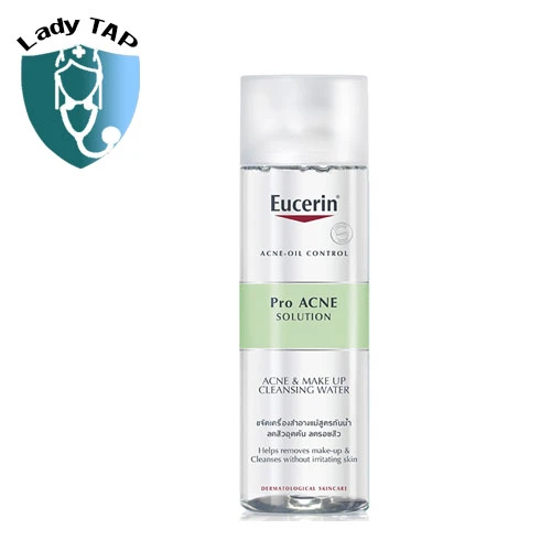 Eucerin Proacne Solution Acne & Make-Up Cleansing Water 200Ml - Nước tẩy trang