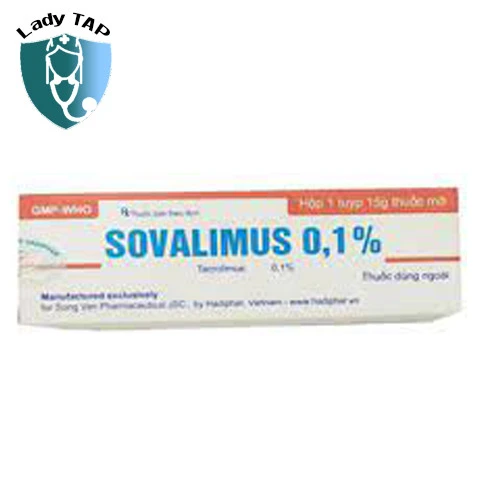 Sovalimus 0,1% 15g - Điều trị chàm bị da cơ địa mức độ vừa và nặng