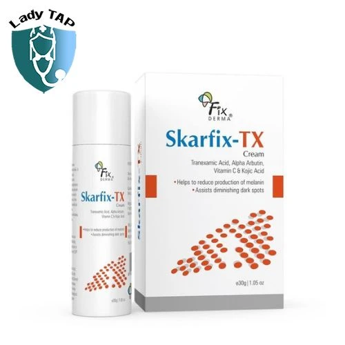 Fixderma Skarfix-Tx Cream 30g - Làm sáng vết tàn nhang, vết nám và các sẹo do mụn gây nên