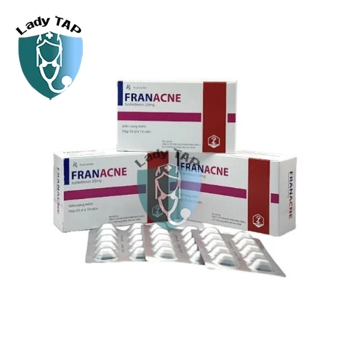 Franacne 20mg Dopharma - Điều trị mụn trứng cá nặng