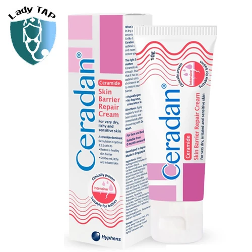 Ceradan Ceramide Skin Barier Repair Cream 10g - Giúp dưỡng ẩm và duy trì độ ẩm cho da