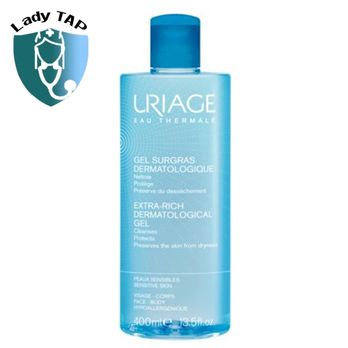 Gel rửa mặt Uriage Surgras Liquide Dermatologique 400ml