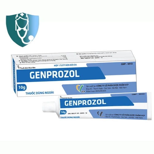 Genprozol 10g VCP - Kem bôi điều trị viêm da, ngứa da hiệu quả (10 hộp)