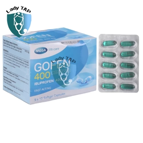 Gofen 400mg - Thuốc điều trị đau đàu, cảm cúm của Mega
