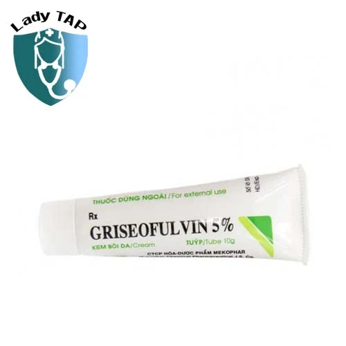 Griseofulvin 5% 10g Mekophar - Ðiều trị các bệnh nấm da