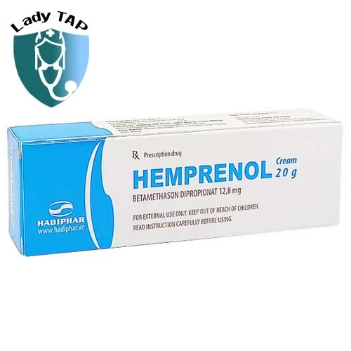 Hemprenol Cream 20g Hadiphar - Thuốc điều trị viêm da hiệu quả