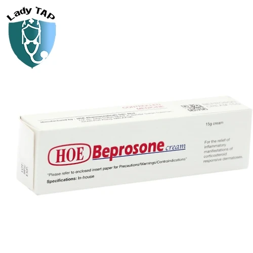 HoeBeprosone Cream 15g Hoe Pharmaceuticals - Thuốc bôi trị viêm, dị ứng da hiệu quả