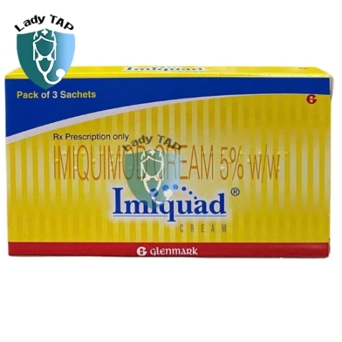 Imiquad 5% Cream Glenmark Pharmaceuticals - Thuốc điều trị mụn cóc hiệu quả