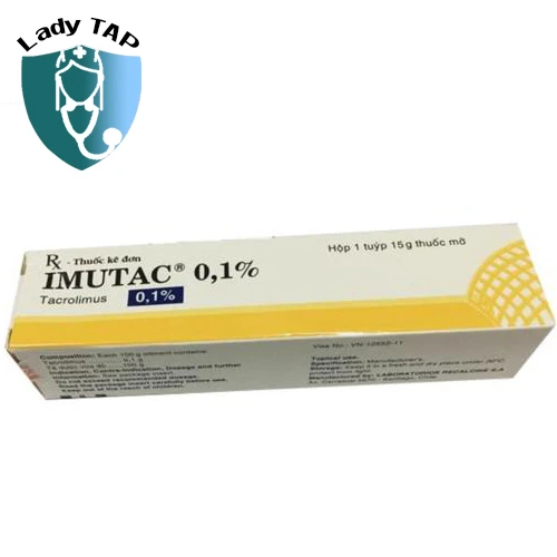 Imutac 0,1% 15g Laboratorios - Thuốc điều trị viêm da hiệu quả