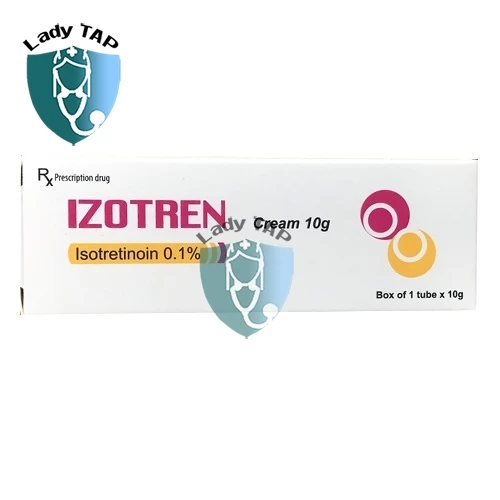 Izotren Cream 0,1% 10g Nam Hà - Thuốc bôi điều trị mụn trứng cá