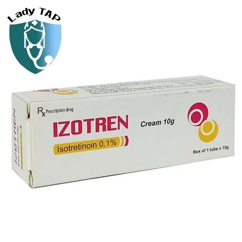 Izotren Cream 0,1% 10g Nam Hà - Thuốc bôi điều trị mụn trứng cá