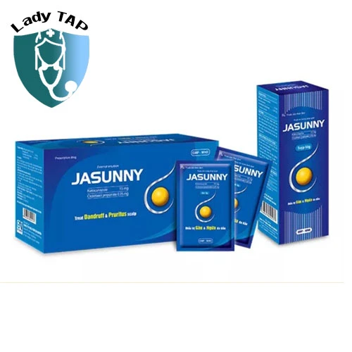 Jasunny (50 gói x 5g) dược phẩm Gia Nguyễn - Nhũ tương dùng ngoài trị nấm ngứa da đầu