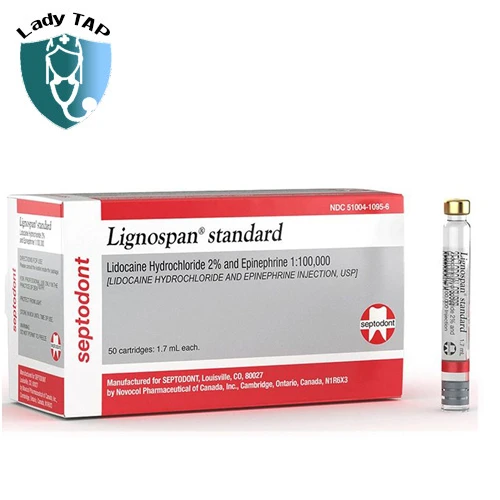 Lignospan Standard Septodont - Gây tê tại chỗ cho các thủ thuật nha khoa