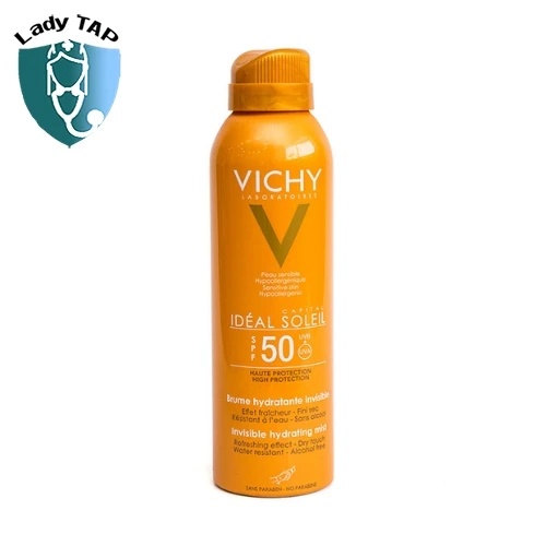 Kem chống nắng dạng xịt Vichy Ideal Soleil SPF50 200ml - Bảo vệ da dưới nắng, dạng xịt tiện dụng