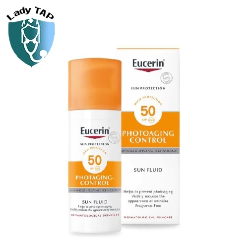 Kem chống nắng Eucerin Sun Fluid Photoaging Control SPF50 50ml - Dưỡng da chống lão hóa