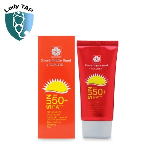 Kem chống nắng Tenamyd Fresh White Sand Sunscreen SPF 50+/PA+++ 50g - Chống nắng, làm sáng mịn da