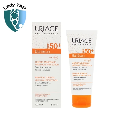 Kem chống nắng Uriage Bariesun Creme Minerale SPF50+ 50ml - Bảo vệ da tối ưu