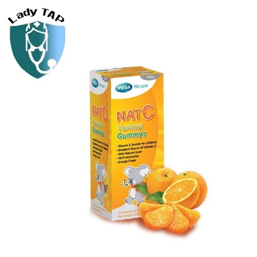 Kẹo dẻo Nat C Yummy Gummyz 125g Delicup - Giúp bổ sung Vitamin C