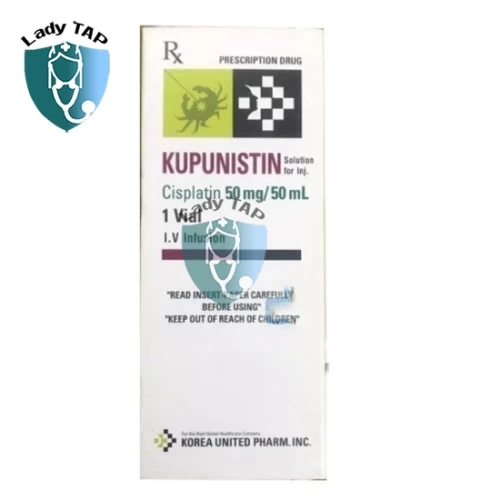 Kupunistin 50mg/50ml KOREA UNITED PHARM - Điều trị ung thư tinh hoàn đã di căn