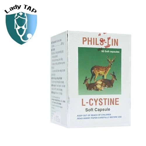 L-Cystine 500mg Phil - Hỗ trợ điều trị viêm da do thuốc