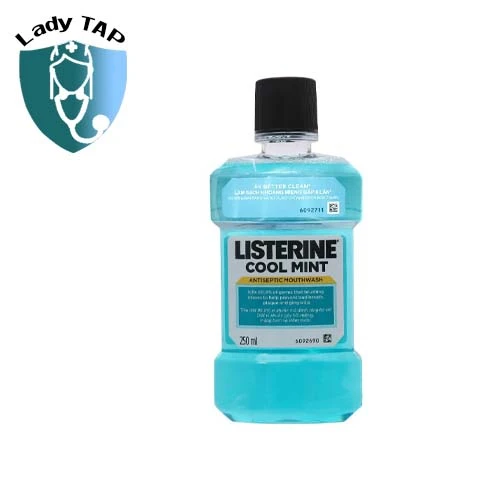 Nước súc miệng Listerine Cool Mint 250ml LF Beauty - Giúp loại bỏ mảng bám
