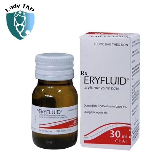 Eryfluid 30ml Pierre Fabre - Giúp điều trị cho bệnh nhân gặp tình trạng mụn trứng cá dạng nang bọc