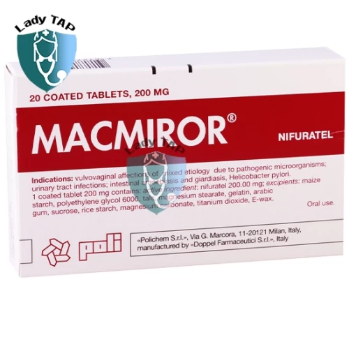 Macmiror - Viên đặt điều trị nhiễm khuẩn âm đạo hiệu quả của Ý