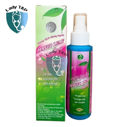 Mango Leaf Spray 100ml Gamma - Xịt sát khuẩn bảo vệ gia đình