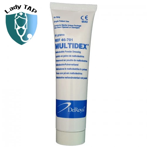 Multidex 45g (bột) Deroyal - Làm giảm các vết thương vết loét trên da